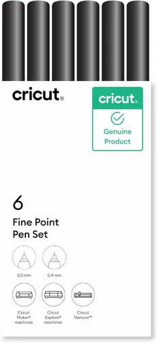 Vista 9 de Cricut - Juego de bolígrafos y marcadores variados, negro (5 unidades)