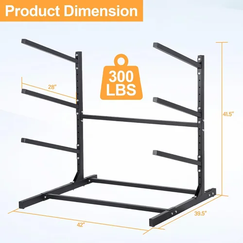 Vista 2 de Kayak Racks for Garage and Outdoor Storage Storage Rack for Kayak, Canoe, Surfboard & Paddleboard
