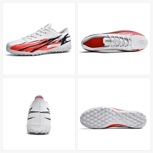 Vista 7 de Zapatos de fútbol para hombre, botines de fútbol atléticos, de alta calidad, transpirables, antideslizantes, para exteriores, para entrenamiento