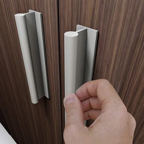 Vista 4 de HRX - Manija de puerta autoadhesiva para puerta, fácil de instalar, sin tornillos, despegar y pegar en vidrio, madera, metal, plástico, perilla