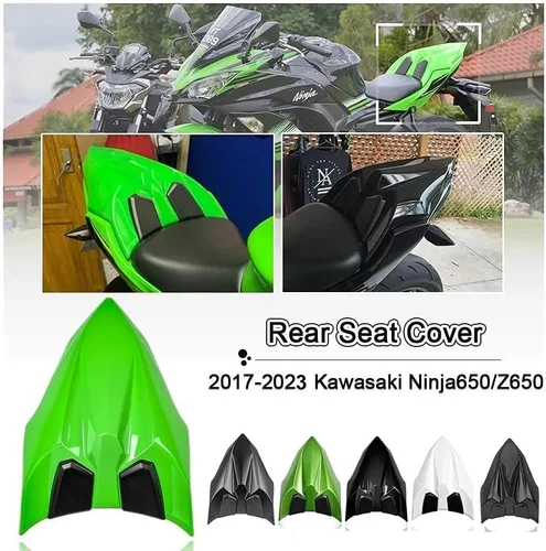 Vista 4 de Cubierta de asiento de pasajero trasero de motocicleta para K.awasaki Ninja650 Ninja 650 Ninja-650 Z650 Z 650 Z 650 Z-650 Z-650 Accesorios 2017 2018