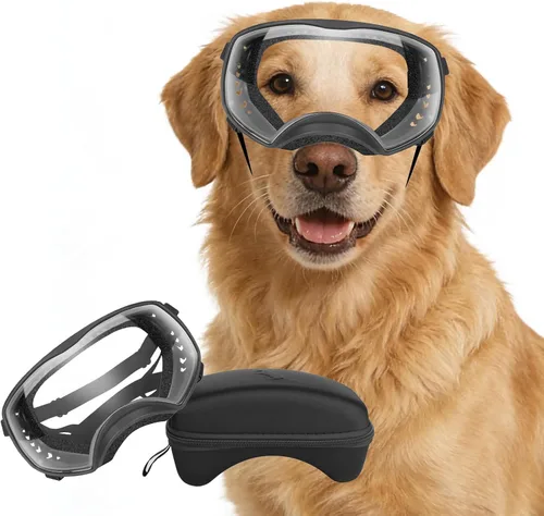 Vista 9 de Gafas de sol para perros de razas grandes, protección UV para perros medianos a grandes, protección ocular de mascotas