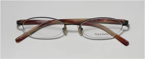 Vista 2 de Vera Wang V138 mujeresseñoras diseñador medio borde demo lente casual hecho en Japón gafasgafas