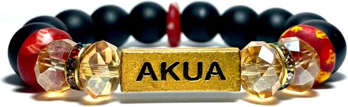 Vista 75 de Pulseras africanas tradicionales con nombre nacido en el día para mujeres de Ghana, materiales naturales, ajuste cómodo y holgado