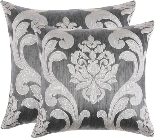 Vista 15 de NAPEARL Juego de 2 fundas de cojín con patrones jacquard beige dorado champán, funda de almohada decorativa para sofá, cama, atractivas fundas