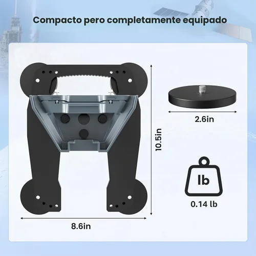 Vista 9 de Starlink - Mini soporte magnético Starlink de 200 libras de alta resistencia con orificios de instalación de imanes ajustables, kit de montaje