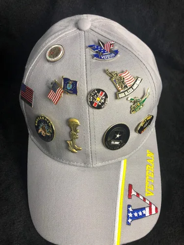 Vista 4 de Pin de solapa con diseño de sombrero de Shellback de la Marina de Estados Unidos con gráficos de Neptuno y Globo 125 Metal