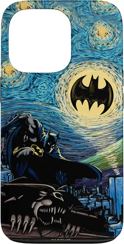 Vista 10 de DC Comics Batman Starry Night Style Painting Case para iPhone 17