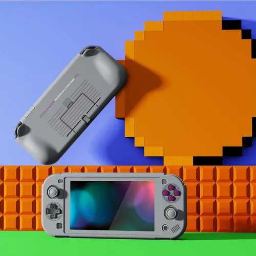 Vista 3 de PlayVital Carcasa rígida con agarre ergonómico para Nintendo Switch Lite