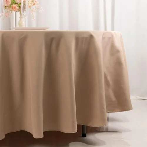 Vista 53 de Efavormart - Mantel redondo de poliéster de 90 pulgadas sin costuras de calidad comercial para banquetes de boda, restaurante
