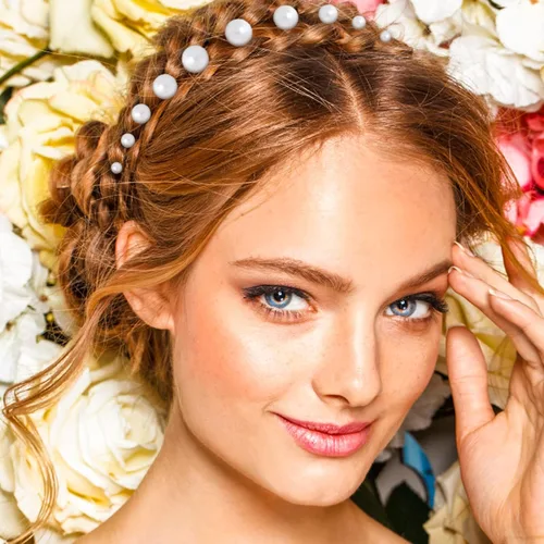 Vista 5 de Lusofie 36 horquillas para el pelo con perlas para mujeres y niñas, peinados de novia y boda, alfileres de perlas (6 tamaños)