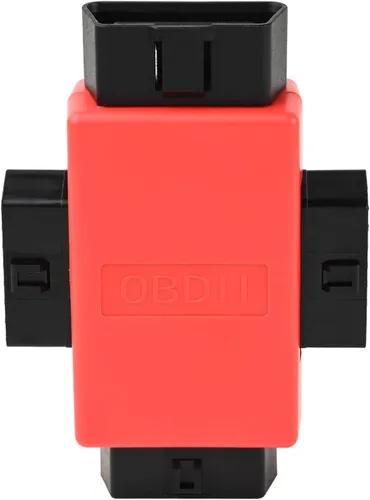 Vista 2 de iKKEGOL Pocket OBD2 OBDII Full 16 Pin Macho a 3 Hembra 1 a 3 OBD Cable Divisor Convertidor Adaptador para Diagnóstico Extensor Rojo (Rojo)