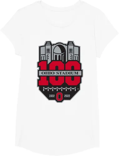 Vista 12 de Camiseta con licencia oficial de los 100 años del logotipo de fútbol del estado de Ohio, Negro
