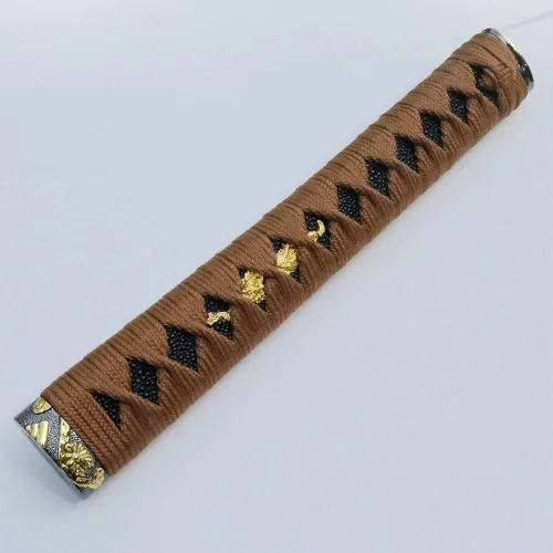 Vista 15 de Japanese Samurai Katana Sword Handle Tsuka10.2'' Alloy/Copper/Iron Fittings Real or Fake Samegawa