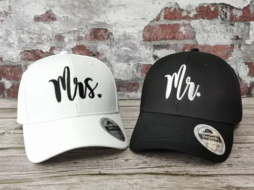 Vista 2 de Hepandy Mr Mrs Mom Dad Captain First Mate Mama and Mini Sombreros de béisbol