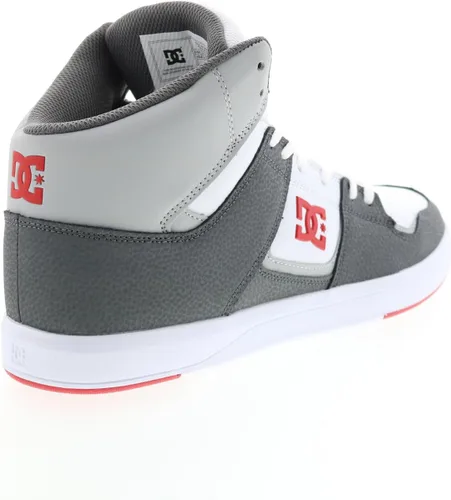 Vista 9 de DC Zapatos deportivos de skate de caña alta para hombre, BlancoGrisRojo (Wyr)