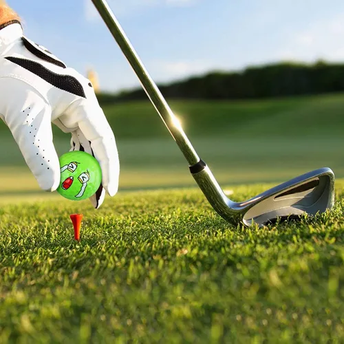 Vista 6 de MYKUJA Pelotas de golf divertidas, pelotas de golf de práctica de colores, regalos de golf novedosos para hombres, mujeres y papás, paquete de 6