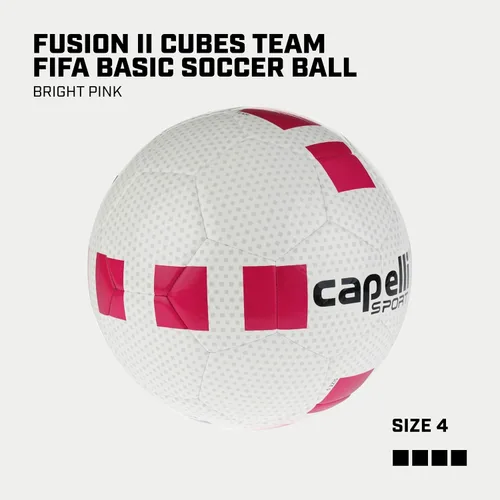Vista 2 de Capelli Sport Soccer Ball, Fusion II Cubes Team Ball for Youth and Adult Players, Outdoor and Indoor Training