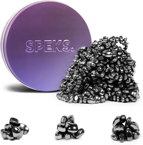 Vista 19 de Speks Original Crags - Masilla de ferrita Más de 1000 piedras magnéticas en una lata Juguete para aliviar el estrés para adultos y adolescentes