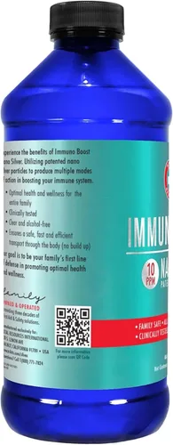 Vista 4 de Be Smart Get Prepared Nano Silver Immuno Boost - 16 oz - Suplemento inmunológico diario para la familia - Sin gluten, vegetariano - Fabricado