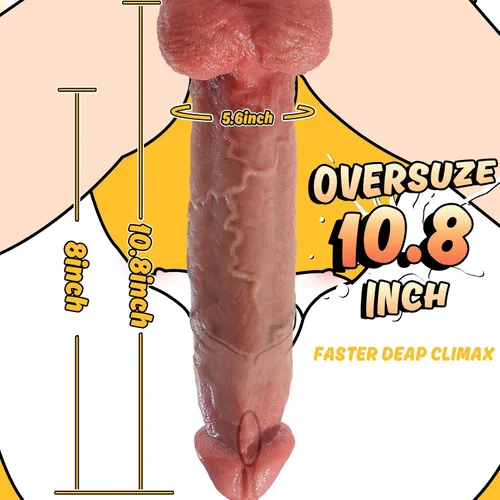 Vista 3 de 2026 Nuevo Consolador - Juguete realista para mujeres de 11 pulgadas, grueso y enorme silicona similar a la piel, máquina de silicona gigante