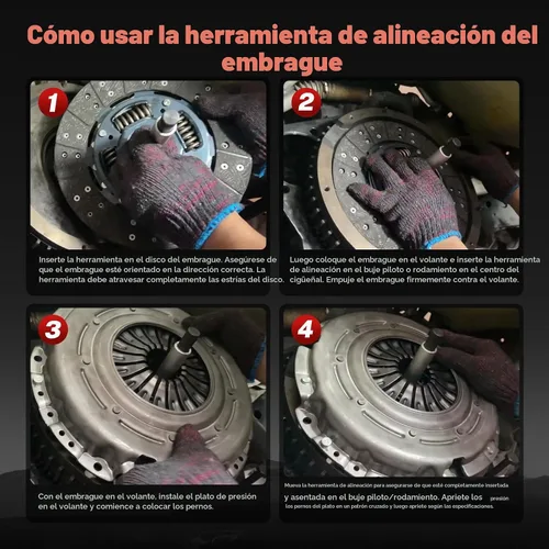 Vista 6 de TOMMARS Kit de herramientas de alineación de embrague universal, juego de herramientas de centrado de embrague