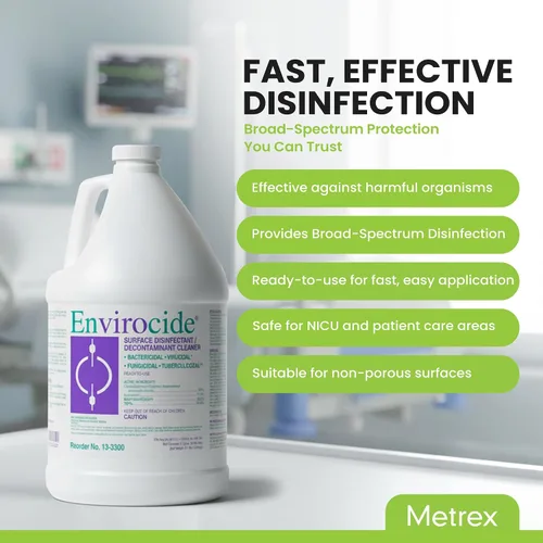 Vista 2 de Metrex Limpiador desinfectante y descontaminante de superficies Envirocide 44; 1 galón