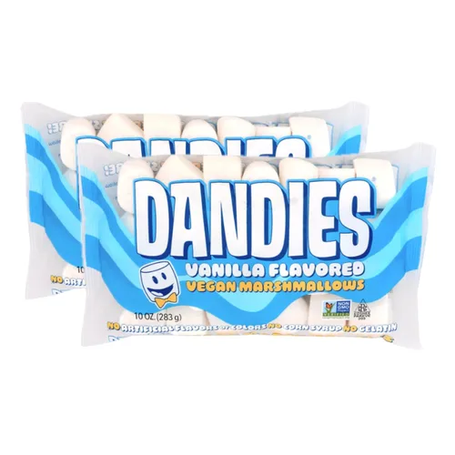 Vista 9 de Dandies Jumbo Campers, Malvaviscos Veganos, Sin Saborizante Artificial, Colorantes Alimentarios, Jarabe de Maíz o Gelatina, Perfectos para S’mores
