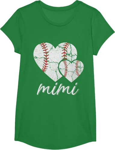Vista 52 de Camiseta de béisbol Mimi para el Día de la Madre, Negro, S