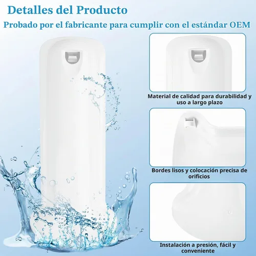 Vista 3 de WP67006331 67006331 Reemplazo para la tapa del filtro de agua Whirlpool AP6010501 67006331 PS11743682 1187210 12960301, cubierta del filtro de agua