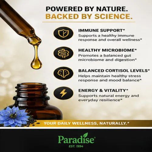 Vista 4 de Paradise Herbs ThymoQuin - Aceite de semilla de comino negro líquido, 30