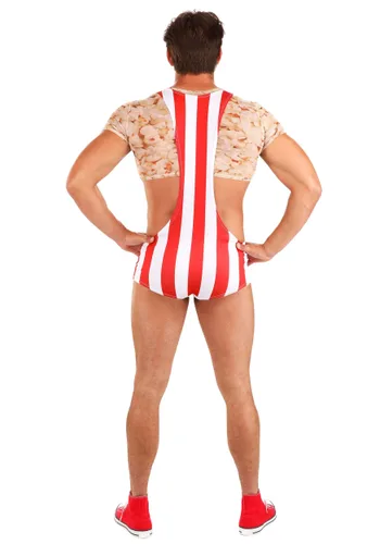 Vista 2 de Disfraz Sexy de Palomitas de Maíz para Hombre Multicolor