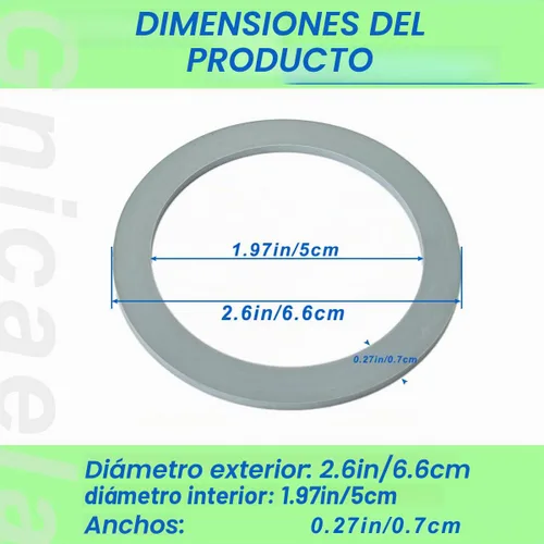 Vista 2 de Piezas de repuesto para juntas de licuadora, anillos de sello de anillo de goma, accesorios para licuadora Oster y Osterizer (4 piezas)