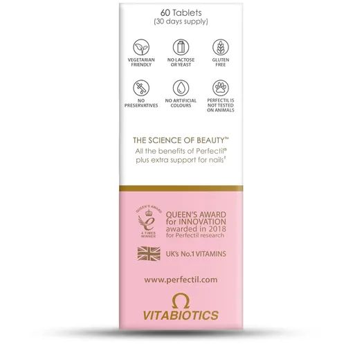 Vista 4 de Vitabiotics - Perfectil - Plus Nails Extra Support - 60 Tabletas
