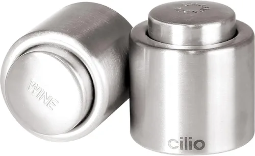 Vista 3 de Cilio Sellador de champán de acero inoxidable, tapón de botella para sellar botellas de champán grandes