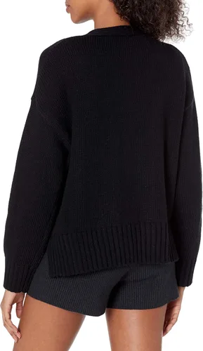 Vista 2 de The Drop Women's Brigitte Chunky Button-Front Pocket Ribbed Cardigan