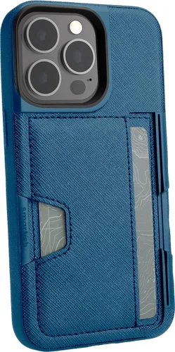 Vista 110 de Smartish Funda tipo cartera para iPhone 11 Pro - Wallet Slayer Vol. 2 [soporte protector delgado] tarjetero (seda) - Black Tie Affair