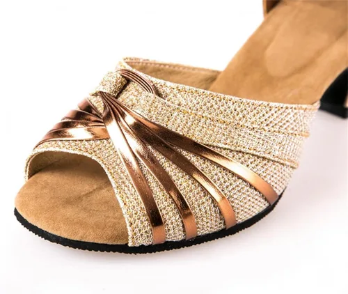 Vista 2 de Latin Dance Shoes for Women,Dance Shoes Women Latin Salsa Bachata Shoes Closed Toe Sole Performance Dance Shoes