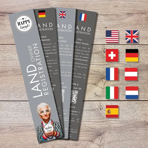 Vista 7 de happylandgifts Real Piece of Land - Irlanda Regalo inusual para familiares y amigos Certificado personalizado de propietario de tierras
