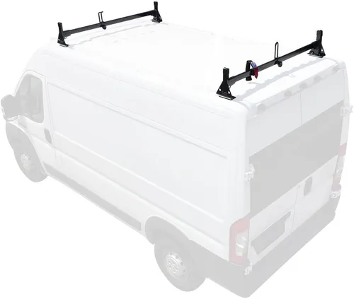 Vista 12 de Sistema de estante H1 de acero para Dodge ProMaster 2013-On, Blanco
