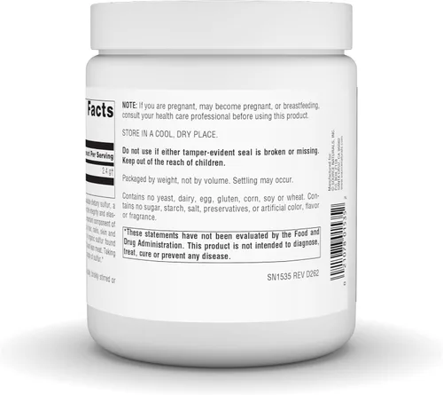 Vista 4 de Source Naturals MSM, (metilsulfonilmetano) - 16 onzas en polvo