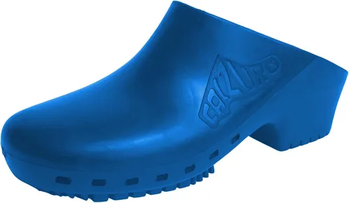 Vista 9 de CALZURO Zuecos de Trabajo Clásicos Sin Agujeros - Zuecos de Enfermería Unisex - Zapatos Antideslizantes - Zapatos de Cocina de Goma Autoclavables