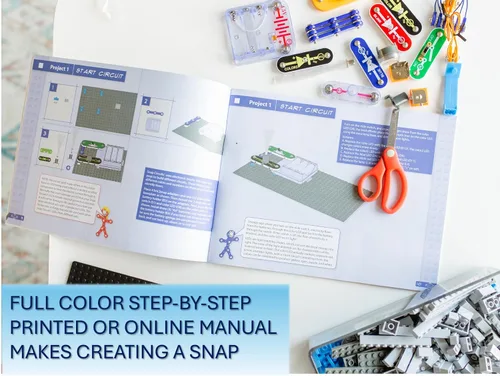 Vista 5 de Snap Circuits BRIC: Estructuras Kit de exploración de módulo y electrónica Más de 20 proyectos de matriz y módulo Manual de proyecto a
