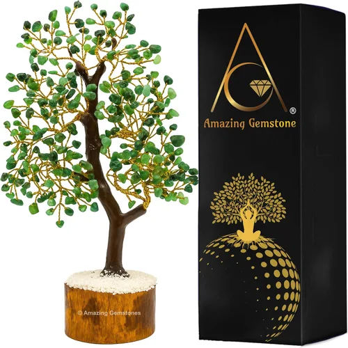 Vista 29 de Árbol de la vida con múltiples piedras preciosas naturales curativas de primera calidad, bonsái de Feng Shui, para decoración del hogar y la oficina