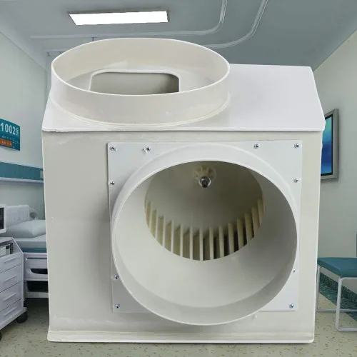 Vista 2 de Extractor centrífugo PP250 Ventilador de soplador de 7,545.9 ft 3 / H, ventilador de escape centrífugo de laboratorio Ventilador de bajo ruido
