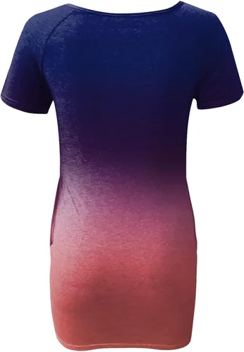 Vista 4 de Vestidos sin mangas para mujer, 2023 para primavera y verano, vestido corto sexy con tirantes delgados, vestido de algodón de color degradado a