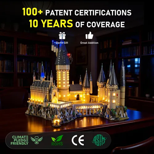 Vista 7 de BRIKSMAX Kit de iluminación LED para el Castillo de Hogwarts de Harry Potter - Compatible con el modelo de bloques de construcción Lego 71043 - No
