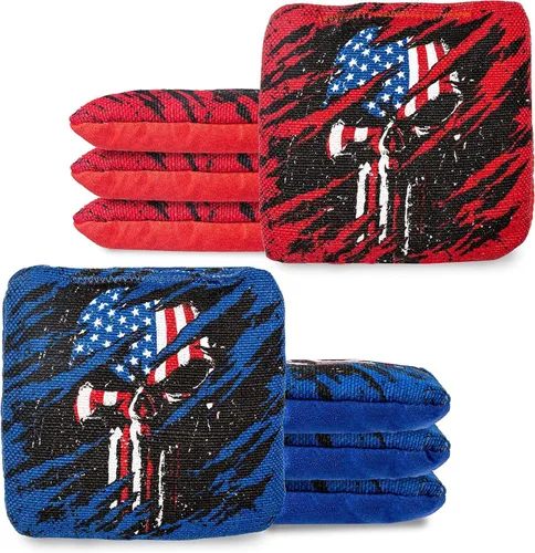 Vista 27 de Play Platoon Tournament Series Bolsas de Cornhole - Bolsas de Estilo Profesional de Doble Cara con Lado Resbaladizo y Pegajoso - Juego de 8