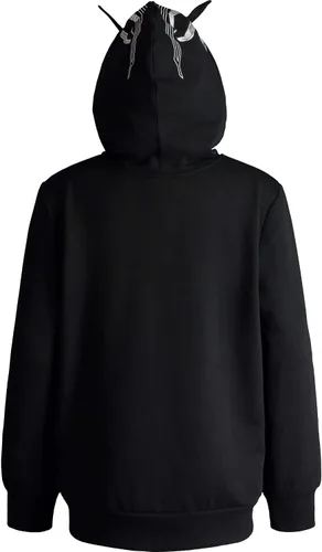 Vista 4 de Marvel Sudadera con capucha y cremallera de forro polar para cosplay de Avengers Black Panther para niños pequeños