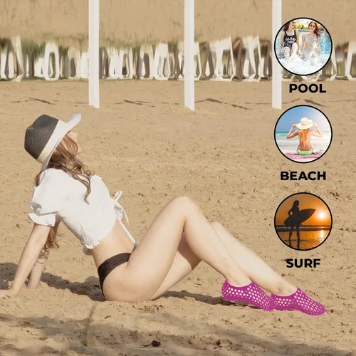 Vista 2 de JEFFRICO Water Shoes for Women Anti Slip Womens Water Shoe Outdoor Beach Swim Surf